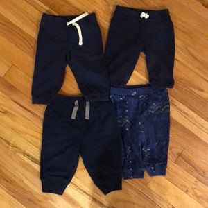 Bottoms - 12 pairs of boys sz 3-6mo sweatpants. Bottoms - 12 pairs of boys sz 3-6mo sweatpants.